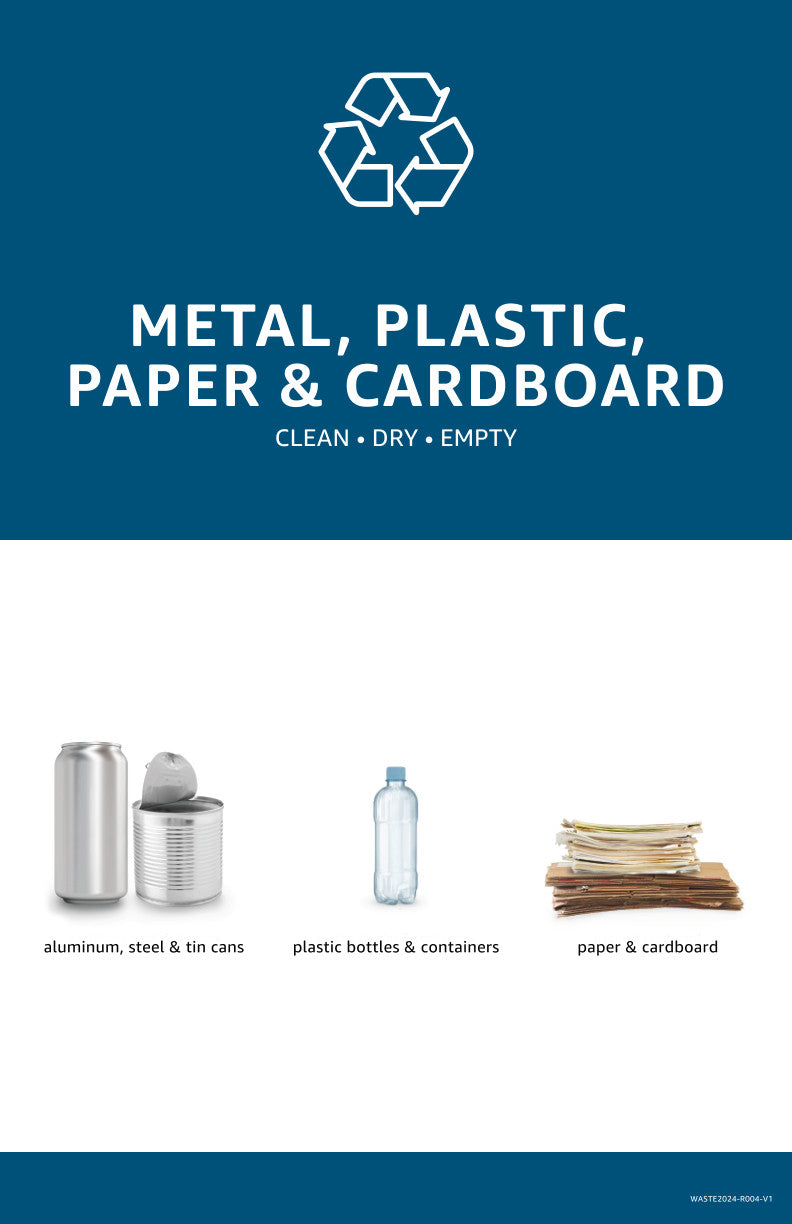 Metal, Plastic, Paper and Cardboard