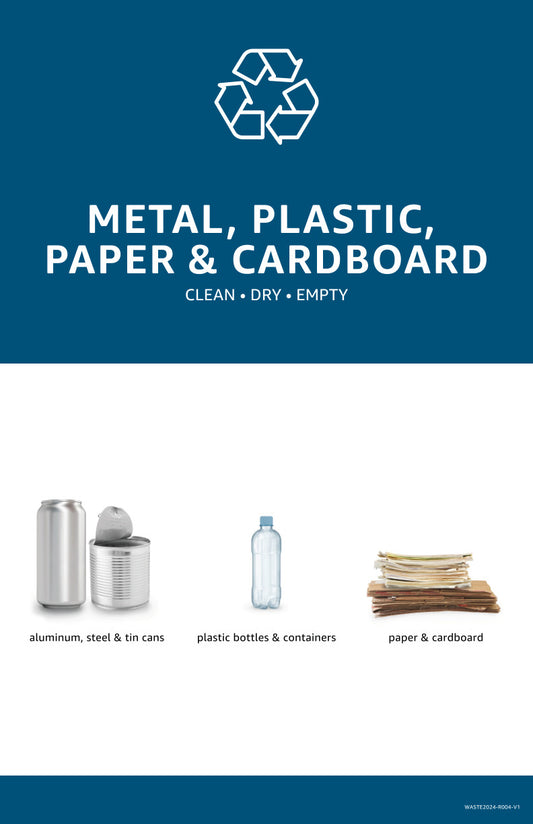Metal, Plastic, Paper and Cardboard