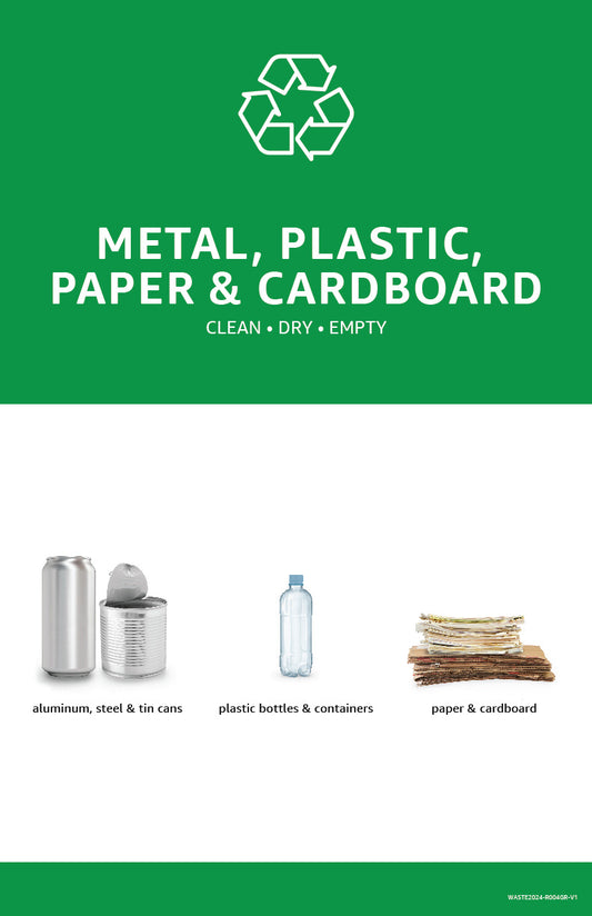 Metal, Plastic, Paper & Cardboard